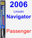 Passenger Wiper Blade for 2006 Lincoln Navigator - Vision Saver