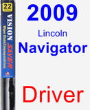 Driver Wiper Blade for 2009 Lincoln Navigator - Vision Saver