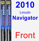 Front Wiper Blade Pack for 2010 Lincoln Navigator - Vision Saver