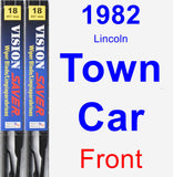 Front Wiper Blade Pack for 1982 Lincoln Town Car - Vision Saver