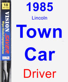 Driver Wiper Blade for 1985 Lincoln Town Car - Vision Saver