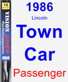 Passenger Wiper Blade for 1986 Lincoln Town Car - Vision Saver