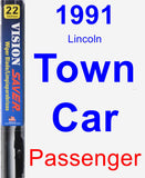 Passenger Wiper Blade for 1991 Lincoln Town Car - Vision Saver