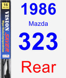 Rear Wiper Blade for 1986 Mazda 323 - Vision Saver