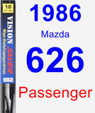 Passenger Wiper Blade for 1986 Mazda 626 - Vision Saver