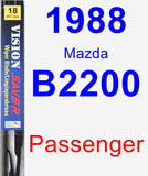 Passenger Wiper Blade for 1988 Mazda B2200 - Vision Saver