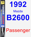 Passenger Wiper Blade for 1992 Mazda B2600 - Vision Saver