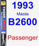 Passenger Wiper Blade for 1993 Mazda B2600 - Vision Saver