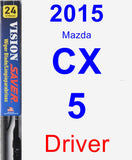 Driver Wiper Blade for 2015 Mazda CX-5 - Vision Saver