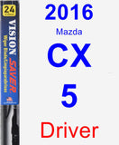 Driver Wiper Blade for 2016 Mazda CX-5 - Vision Saver