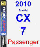 Passenger Wiper Blade for 2010 Mazda CX-7 - Vision Saver
