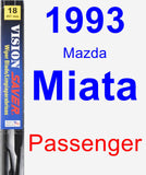 Passenger Wiper Blade for 1993 Mazda Miata - Vision Saver