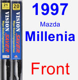 Front Wiper Blade Pack for 1997 Mazda Millenia - Vision Saver