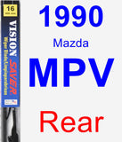 Rear Wiper Blade for 1990 Mazda MPV - Vision Saver