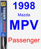 Passenger Wiper Blade for 1998 Mazda MPV - Vision Saver