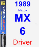 Driver Wiper Blade for 1989 Mazda MX-6 - Vision Saver