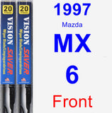 Front Wiper Blade Pack for 1997 Mazda MX-6 - Vision Saver