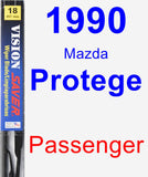 Passenger Wiper Blade for 1990 Mazda Protege - Vision Saver