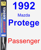 Passenger Wiper Blade for 1992 Mazda Protege - Vision Saver