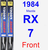 Front Wiper Blade Pack for 1984 Mazda RX-7 - Vision Saver