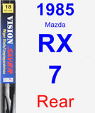 Rear Wiper Blade for 1985 Mazda RX-7 - Vision Saver