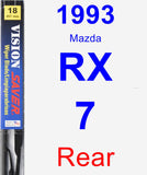 Rear Wiper Blade for 1993 Mazda RX-7 - Vision Saver