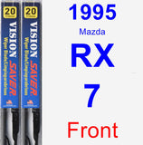 Front Wiper Blade Pack for 1995 Mazda RX-7 - Vision Saver