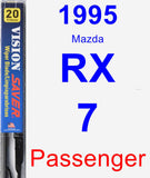 Passenger Wiper Blade for 1995 Mazda RX-7 - Vision Saver