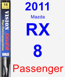 Passenger Wiper Blade for 2011 Mazda RX-8 - Vision Saver