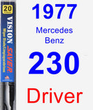 Driver Wiper Blade for 1977 Mercedes-Benz 230 - Vision Saver