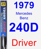 Driver Wiper Blade for 1979 Mercedes-Benz 240D - Vision Saver