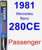 Passenger Wiper Blade for 1981 Mercedes-Benz 280CE - Vision Saver