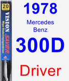 Driver Wiper Blade for 1978 Mercedes-Benz 300D - Vision Saver