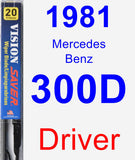 Driver Wiper Blade for 1981 Mercedes-Benz 300D - Vision Saver