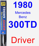 Driver Wiper Blade for 1980 Mercedes-Benz 300TD - Vision Saver