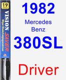 Driver Wiper Blade for 1982 Mercedes-Benz 380SL - Vision Saver