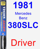 Driver Wiper Blade for 1981 Mercedes-Benz 380SLC - Vision Saver