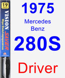 Driver Wiper Blade for 1975 Mercedes-Benz 280S - Vision Saver