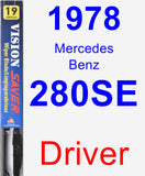 Driver Wiper Blade for 1978 Mercedes-Benz 280SE - Vision Saver