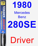 Driver Wiper Blade for 1980 Mercedes-Benz 280SE - Vision Saver