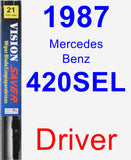 Driver Wiper Blade for 1987 Mercedes-Benz 420SEL - Vision Saver