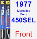 Front Wiper Blade Pack for 1977 Mercedes-Benz 450SEL - Vision Saver