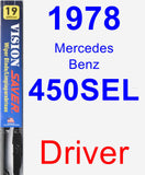 Driver Wiper Blade for 1978 Mercedes-Benz 450SEL - Vision Saver