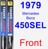 Front Wiper Blade Pack for 1979 Mercedes-Benz 450SEL - Vision Saver