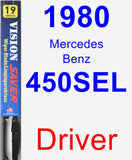 Driver Wiper Blade for 1980 Mercedes-Benz 450SEL - Vision Saver