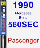 Passenger Wiper Blade for 1990 Mercedes-Benz 560SEC - Vision Saver