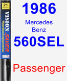 Passenger Wiper Blade for 1986 Mercedes-Benz 560SEL - Vision Saver