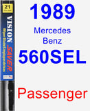 Passenger Wiper Blade for 1989 Mercedes-Benz 560SEL - Vision Saver