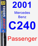 Passenger Wiper Blade for 2001 Mercedes-Benz C240 - Vision Saver