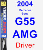 Driver Wiper Blade for 2004 Mercedes-Benz G55 AMG - Vision Saver